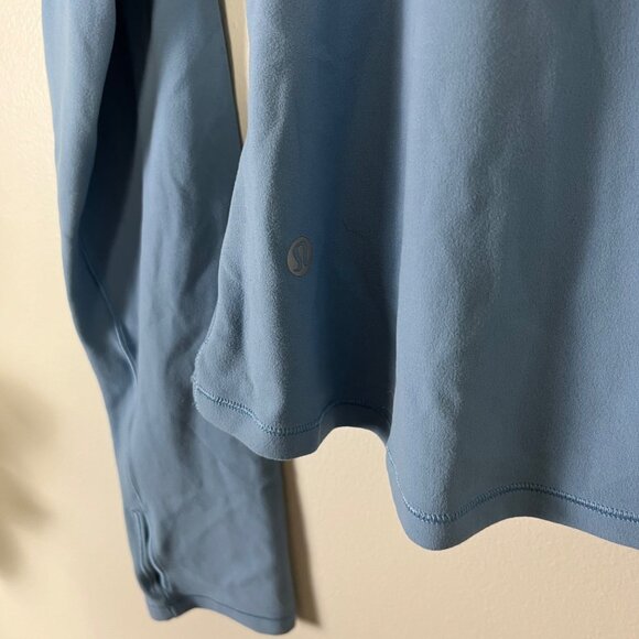 Lululemon Athletic Melodic Movement Long Sleeve Shirt Cascade Blue Size 12 - Picture 7 of 8